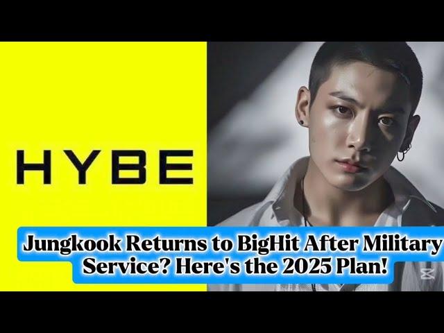 BTS NEWS TODAY!!Jungkook Returns to BigHit After Military Service? Here’s the 2025 Plan!