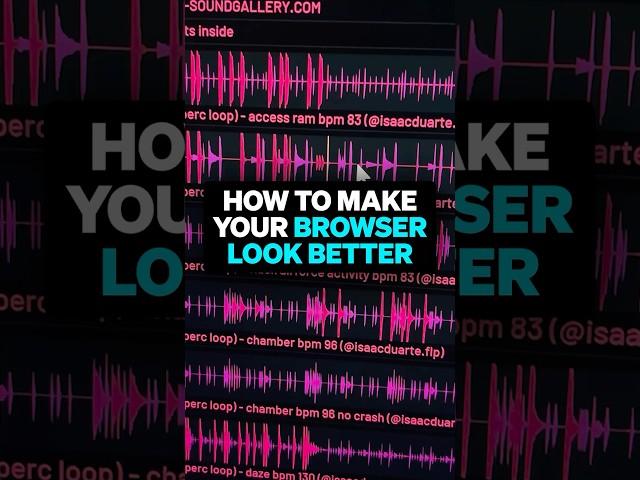 How To Make FL Studio Browser Look BETTER! ‍