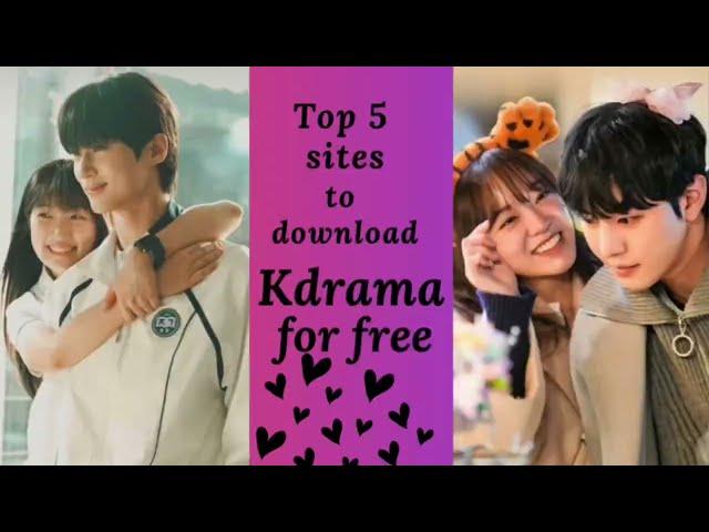 TOP 5 WEBSITES TO DOWNLOAD KDRAMA FOR FREE IN 2024| #kdrama