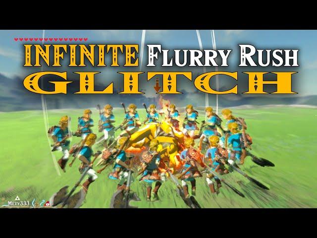 INFINITE Slow Motion Flurry Rush GLITCH in Zelda Breath of the Wild