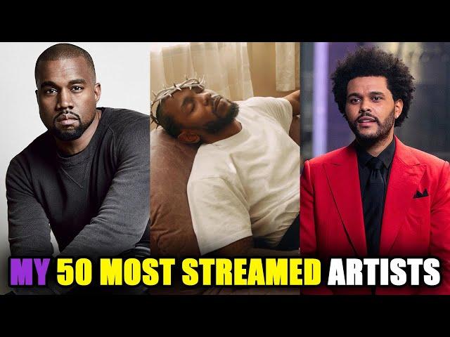 My Top 50 MOST STREAMED Artists Ever