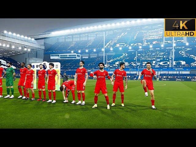 PES 2024 Ultra Realism Sound and Graphics Mods | Everton vs Liverpool | PES 2021 | 4K