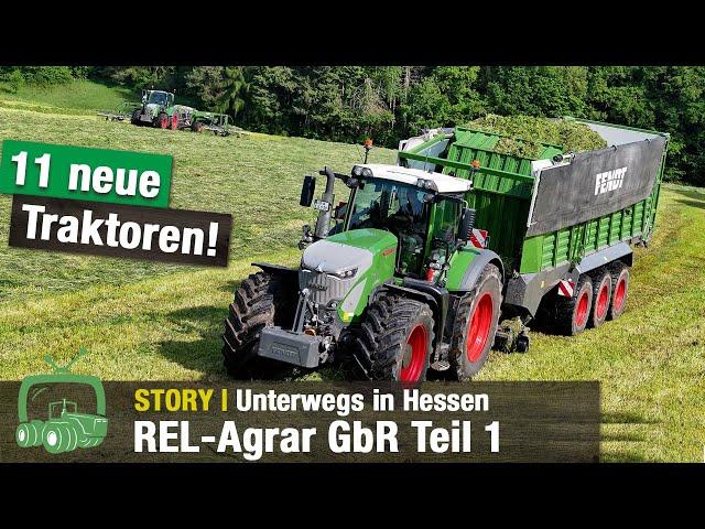 REL-Agrar GbR Teil 1: Landwirtschaft und Landtechnik im Odenwald | Grünfutter | Fendt