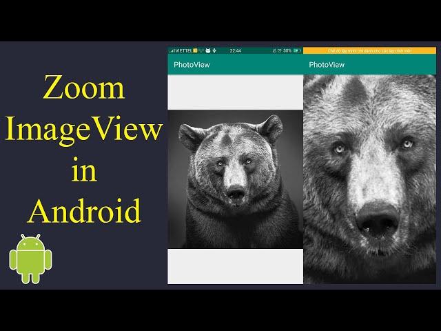 Zoom ImageView using PhotoView Library in Android - [Android Libraries - #02]