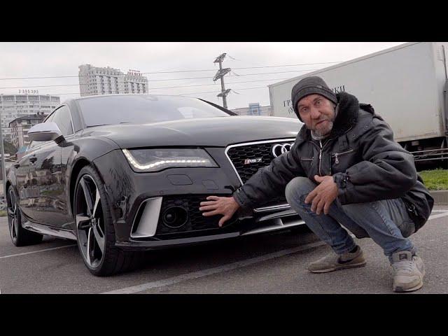 БОМЖ тестирует AUDI RS7 700 сил