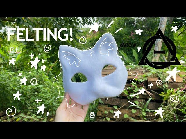 HOW to SMOOTHLY Felt a Therian Cat Mask With NO WRINKLES! + MASK GIVEAWAY {Step by Step Tutorial} 