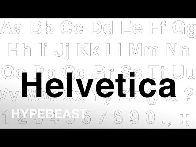 How HELVETICA Became the Biggest Font in Fashion & Beyond | Behind the HYPE