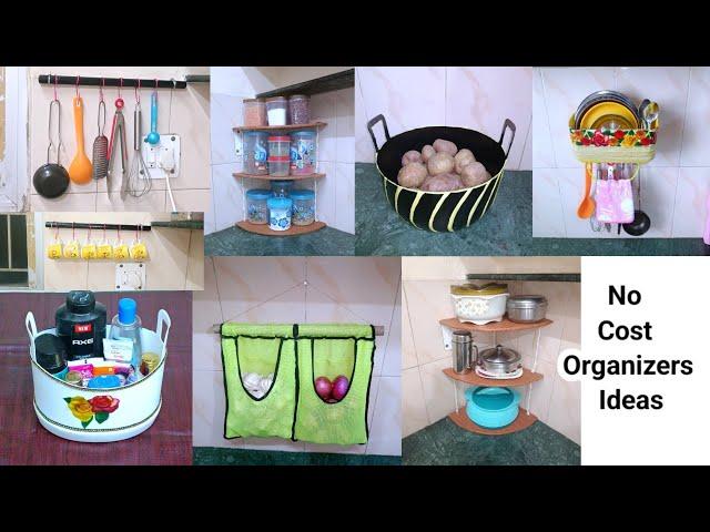 6 Useful No Cost Organizers Ideas/ Home Kitchen Organizers ideas/ Organizers ideas/Best Out Of Waste