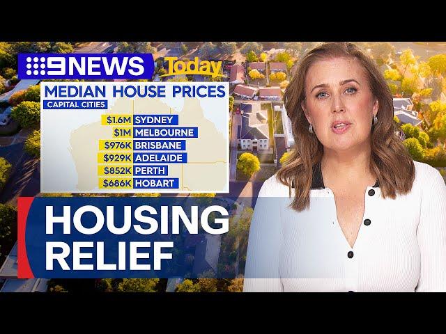 Relief for home buyers as house prices stall | 9 News Australia