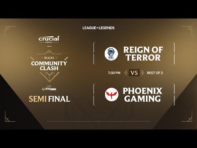 iFlicks Community Clash - League of Legends | SEMI FINALS | @iflickss