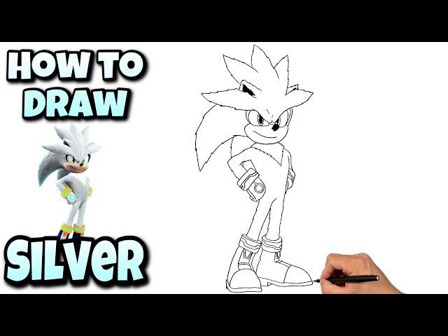 How To Draw Silver The Hedgehog | Sonic #drawing #sonicthehedgehog #silverthehedgehog