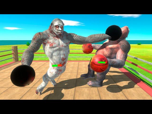 Boxing Tournament with HP Bar - Animal Revolt Battle Simulator