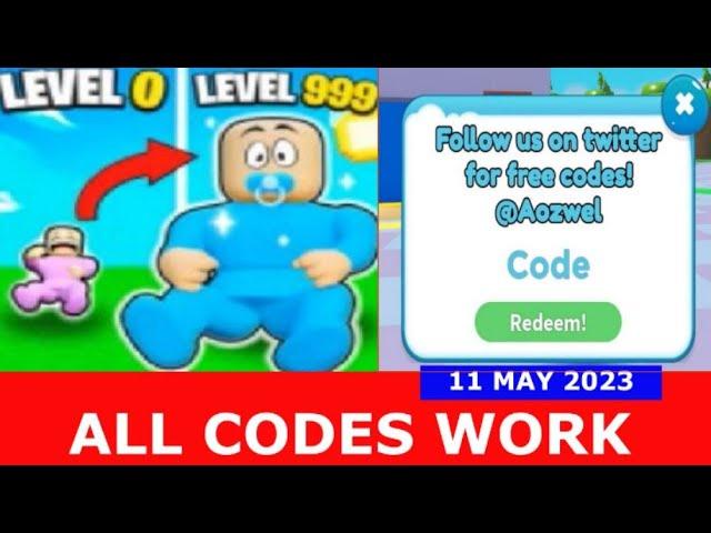 *ALL CODES WORK* Baby Simulator ROBLOX | 11 MAY 2023