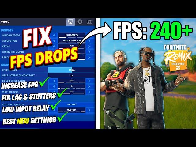 How To Fix FPS Drops in Fortnite Chapter 2 Remix (BOOST FPS and Fix Stutter)