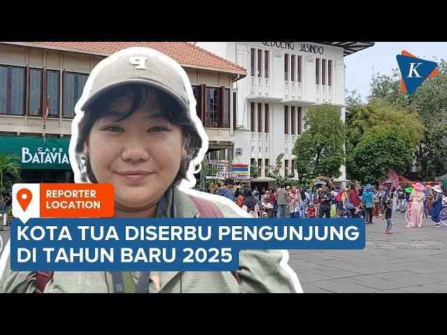 Pengunjung Serbu Kota Tua Jakarta di Tahun Baru 2025, Ada yang Main Sepeda dan Foto-foto