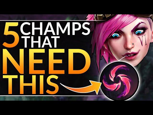 5 BROKEN CHAMPIONS with the NEW HAIL OF BLADES Rune - Patch 10.5 BEST Tips | LoL Pro Guide