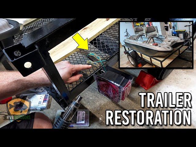 Utility Trailer Restoration | LED Taillights, Wiring & Paint