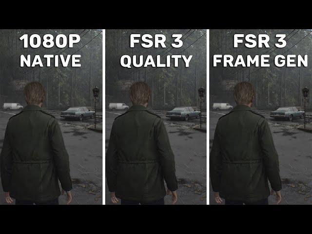 Silent Hill 2 - GTX 1650 - Native vs FSR 3 vs FSR 3 Frame Generation