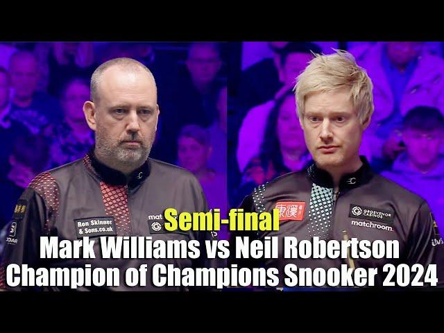 Mark Williams vs Neil Robertson Champion of Champions Snooker 2024 Semi final #snooker Highlights