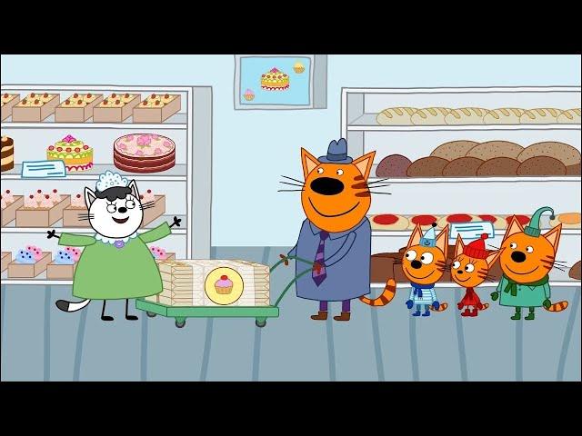 Три кота | У папы на работе | Серия 75 | Мультфильмы для детей