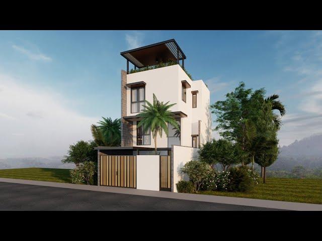 Sketchup House Design 24 (6x12meter) + Enscape Render