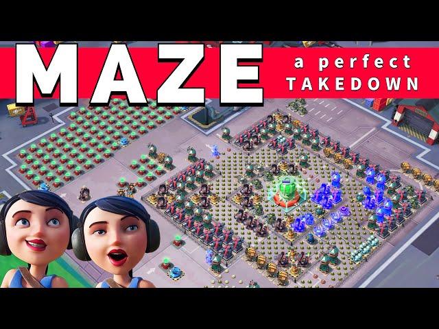 MAZE in 3 GREAT attacks  SPECTACULAR all ZOOKA finish - BOOM BEACH gameplay/operation strategy/tips