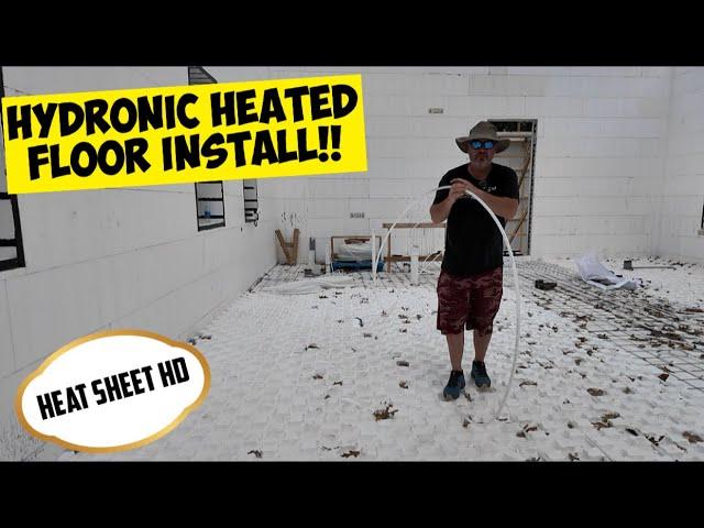 Elements ICF Build Hydronic Heated Floor Install!!!