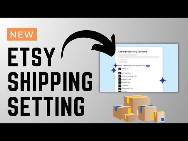 NEW Etsy Shipping Setting (Tutorial)