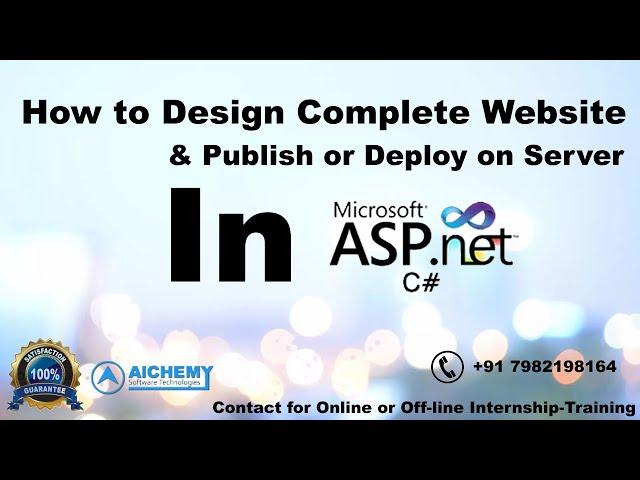 What is ASP.NET and How to Design ASP.NET Website| How to Publish website on Server