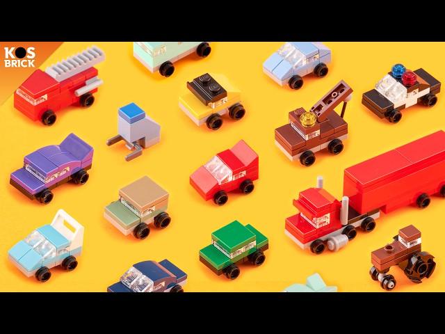 Lego Disney Pixar Cars 1 Mini Vehicles (Tutorial)