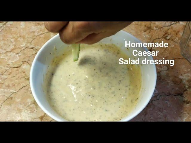 HOW TO MAKE CAESAR SALAD DRESSING without ANCHOVY | HOMEMADE MAYO SALAD DRESSING RECIPE (My Version)