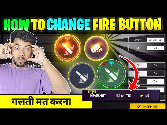 How To Change Fire Button In Free Fire || Free Fire Fire Button Colour Change || Free Fire Setting