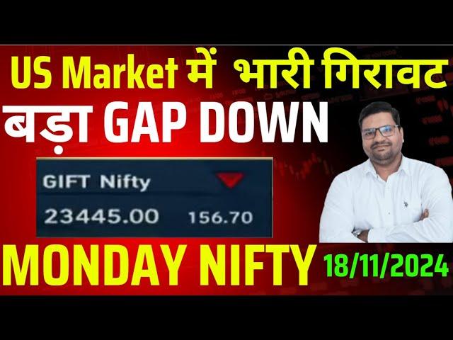 Nifty Prediction & Bank nifty Analysis for Monday 18 November 2024|Price Action 2.0 Setup