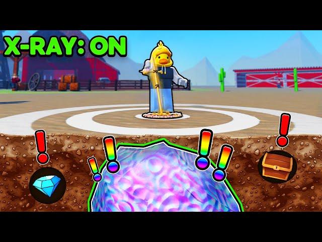 I Used X-RAY CHEATS to Find RAREST Treasure in Roblox Desert Detectors!