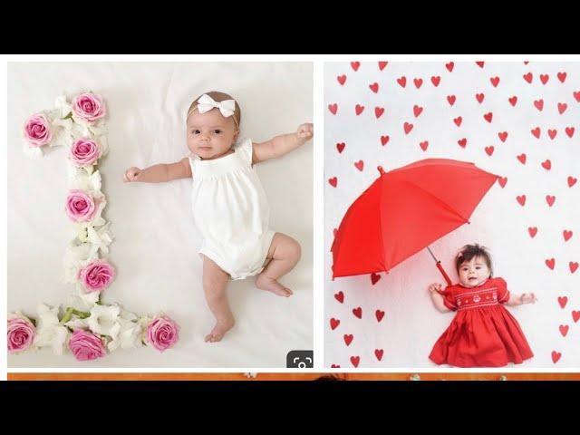 DIY/ baby photography ideas with simple and easy things at home 