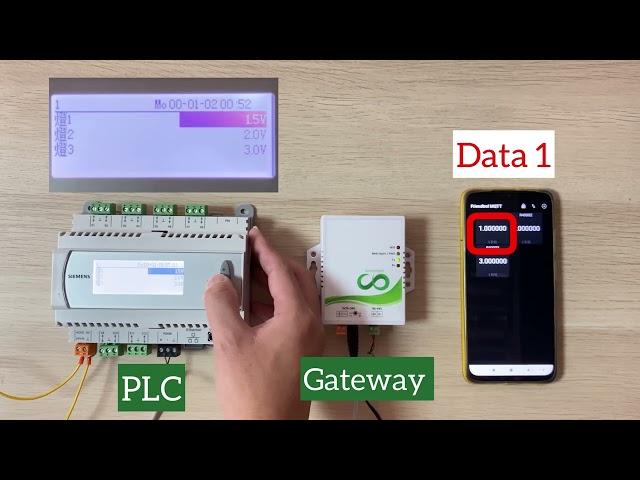 Sync data from PLC with your mobile phone (Modbus to MQTT Gateway)