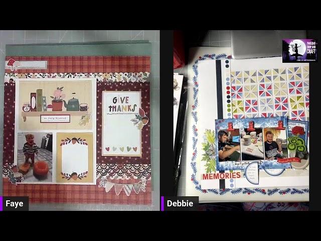 TWILIGHT CRAFTS || Live Craft and Chat making a scrapbook layout