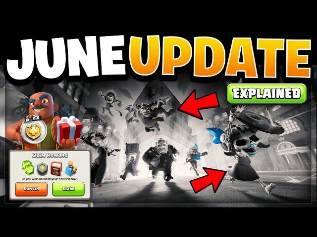 June 2025 New Update & Gold Pass Offer Explained - Get FREE Rewards in Clash of Clans!
