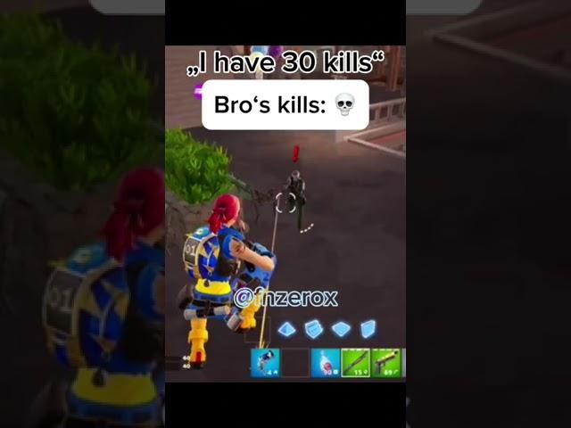 Bro's kills be like #fortnite #fortnitememe #shorts