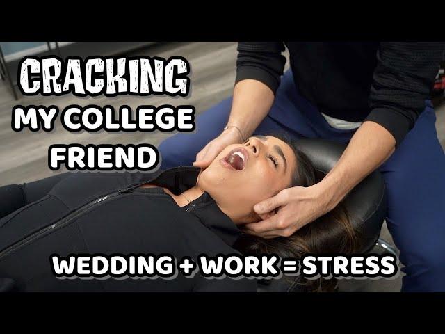 She's Getting Married...Tension Headaches & Back Pain Full Treatment + CRACKS with Dr. Tyler