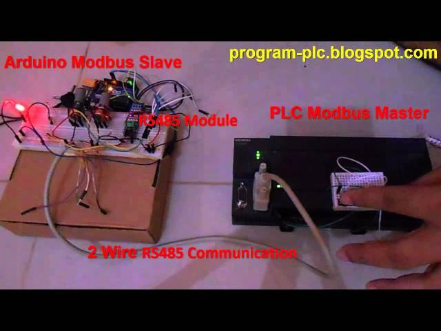 RS485 Communication Between PLC Modbus Master and Arduino Modbus Slave