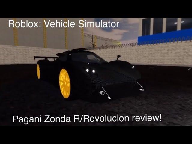 Pagani Zonda R (Revolucion) Review! | Vehicle Simulator - Roblox