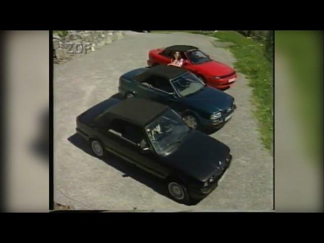 Сравнительный тест Audi Cabriolet, BMW 3 Cabriolet и Toyota Celica Cabriolet. Перевод на русский.