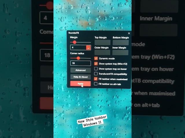 change taskbar style w11 #windows10 #windows11