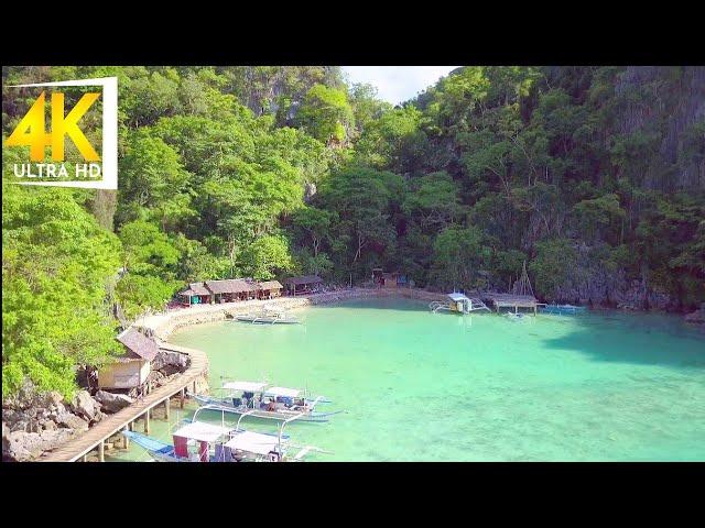 Kayangan Lake || Coron Palawan || Relaxing Drone 4k Video