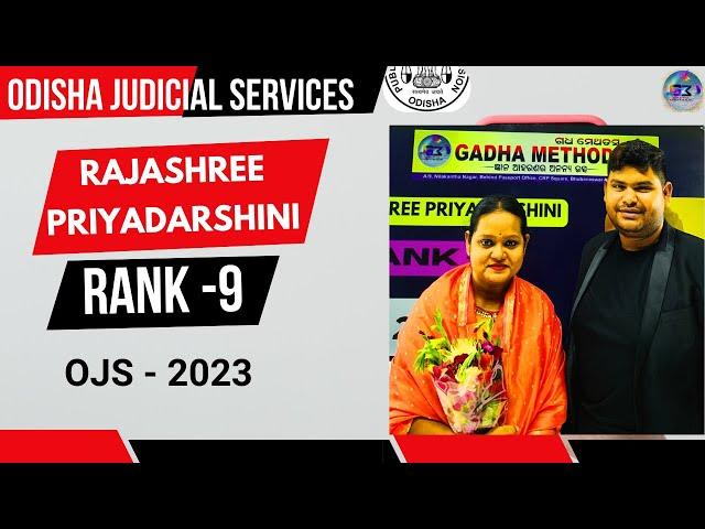 RAJASHREE PRIYADARSHINI, RANK-9, OJS (ODISHA JUDICIAL SERIVCE)-2023