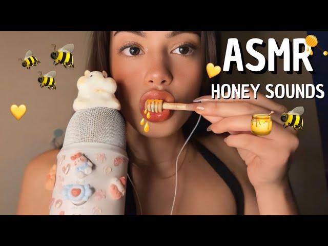 ASMR | Honey sounds  (Honey mukbang, sonidos de miel, mouth sounds, eating sounds)