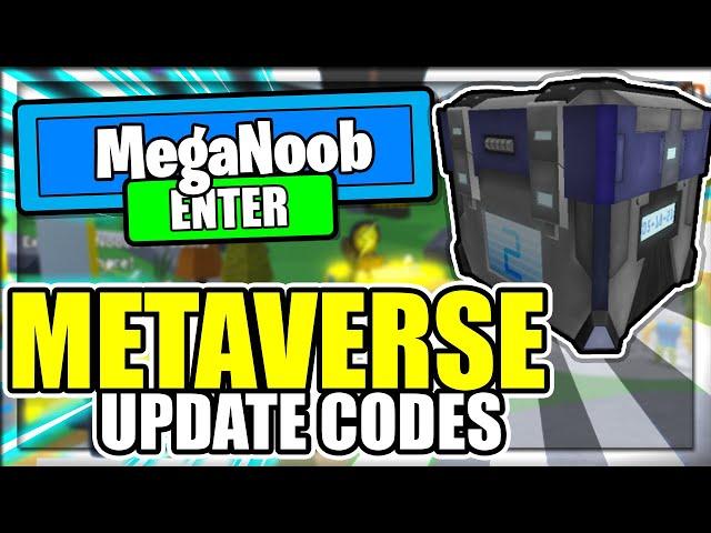 ALL NEW *METAVERSE CHAMPIONS* UPDATE CODES! Mega Noob Simulator Roblox!