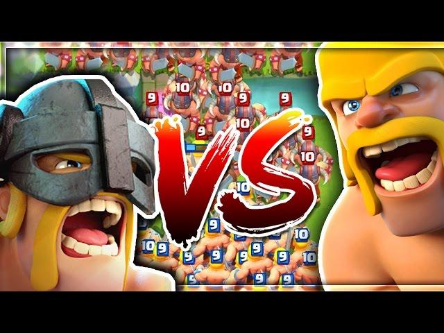 Элитные варвары против варваров! ФАН ПВП Clash Royale