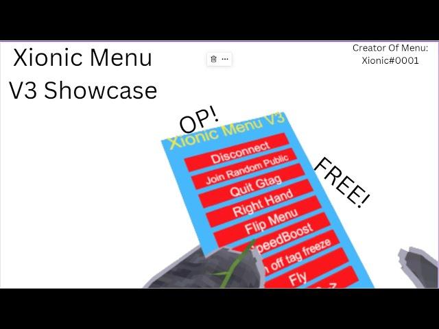 Xionic Menu V3 Showcase! Ft. @RozaGT